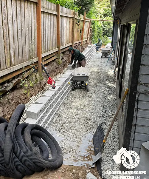 Retaining Wall & Steps
